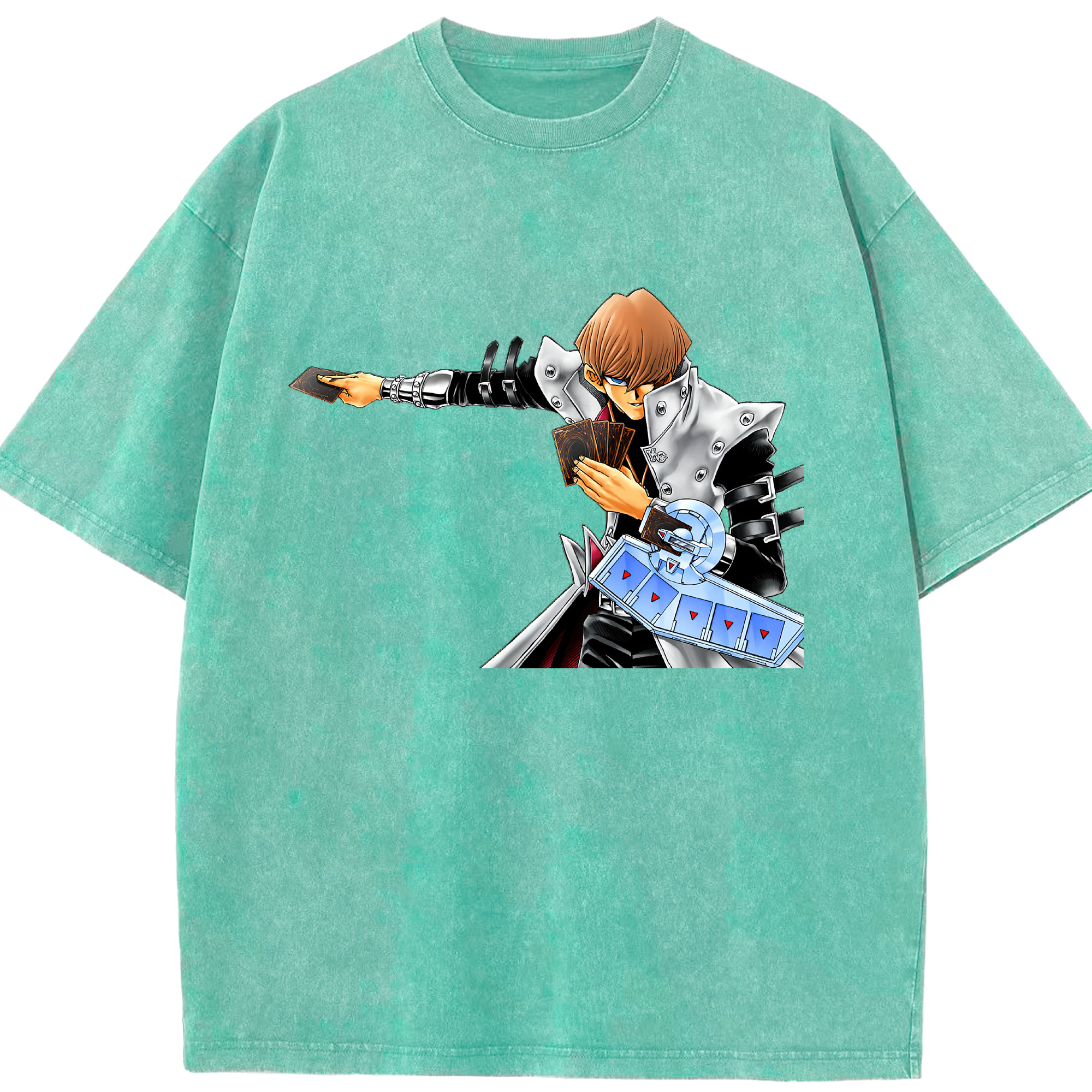 （画像用） 遊☆戯☆王 Yu-Gi-Oh! 綿100% ヴィンテージ風 半袖Tシャツ（フロントプリント）